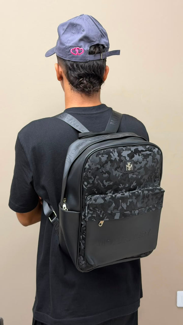 BOLSO MONASTERY NEGRO CAMUFLADO