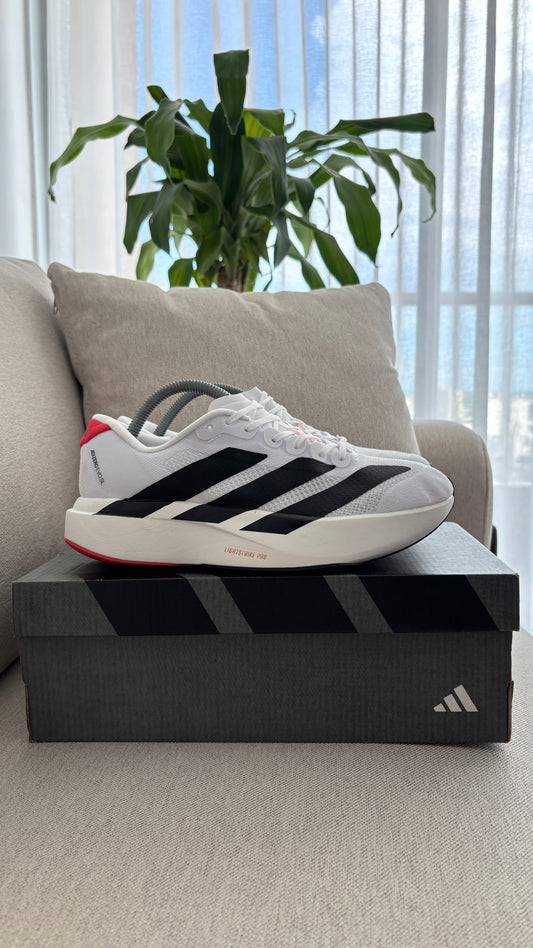 ADIZERO BLANCO NEGRO ROJO