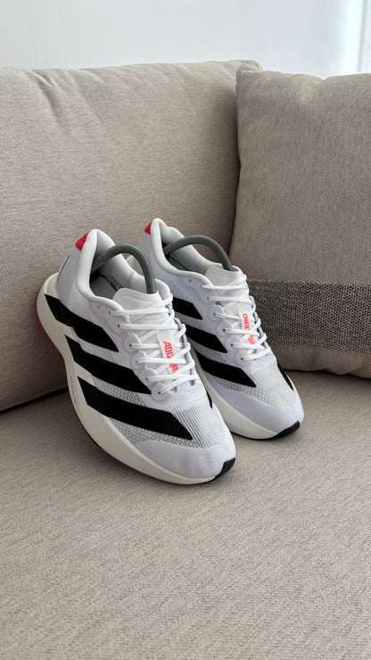 ADIZERO BLANCO NEGRO ROJO