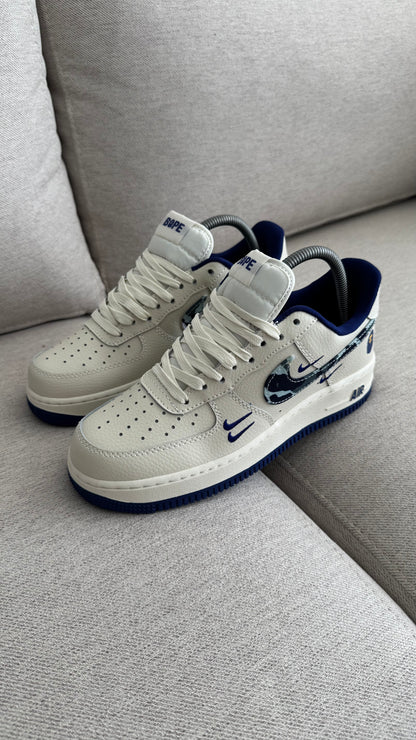 NIKE AF1 BAPE BLANCO AZUL