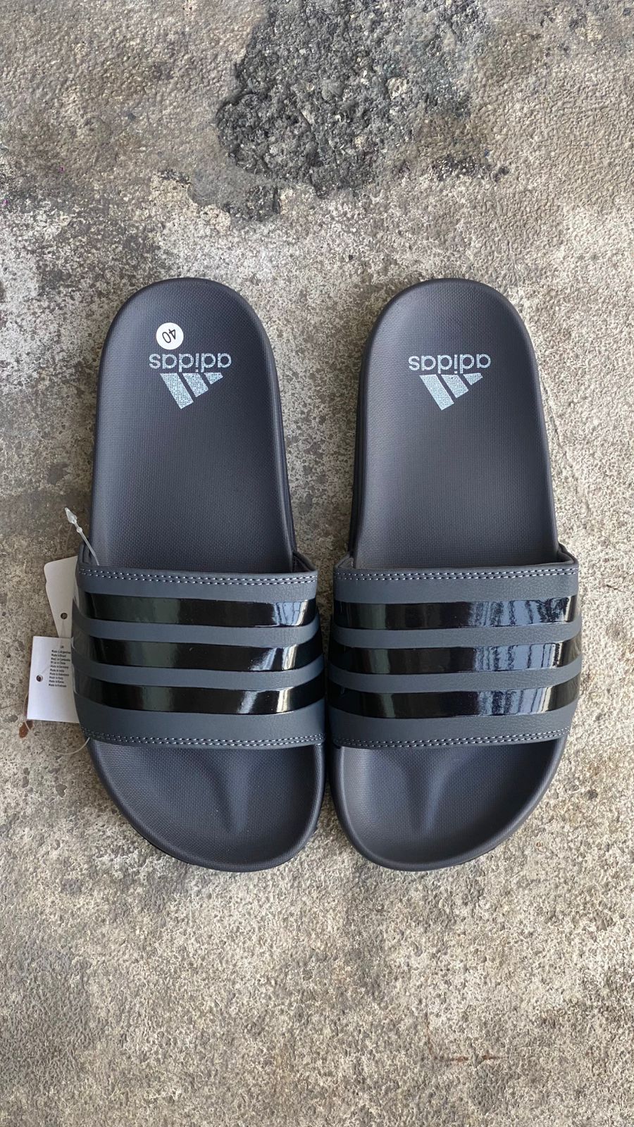 CHANCLAS ADIDAS 1.1 GRIS NEGRO