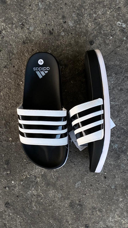 CHANCLAS ADIDAS 1.1 NEGRO BLANCO