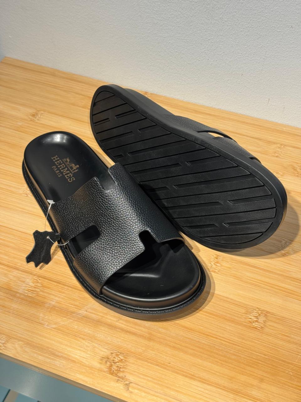 CHANCLAS HERMES PARIS NEGRO