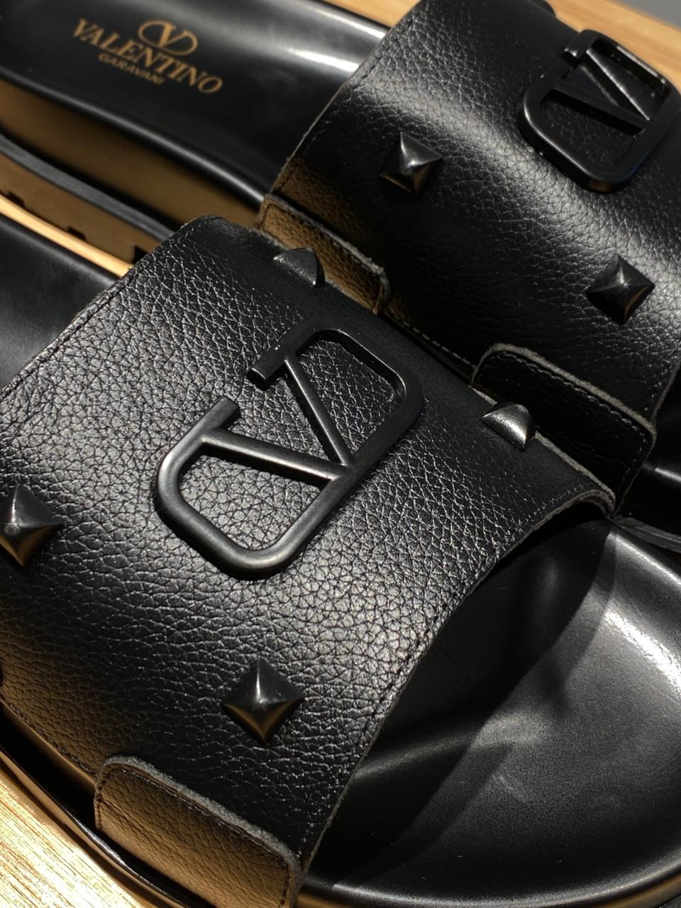 CHANCLAS VALENTINO NEGRO