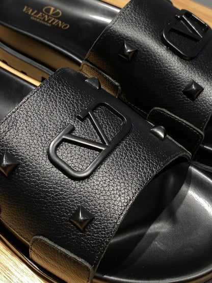 CHANCLAS VALENTINO NEGRO