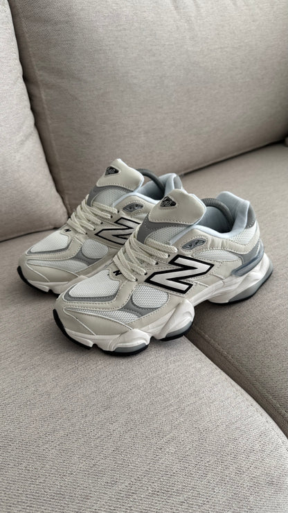 NEW 9060 BLANCO GRIS NEGRO