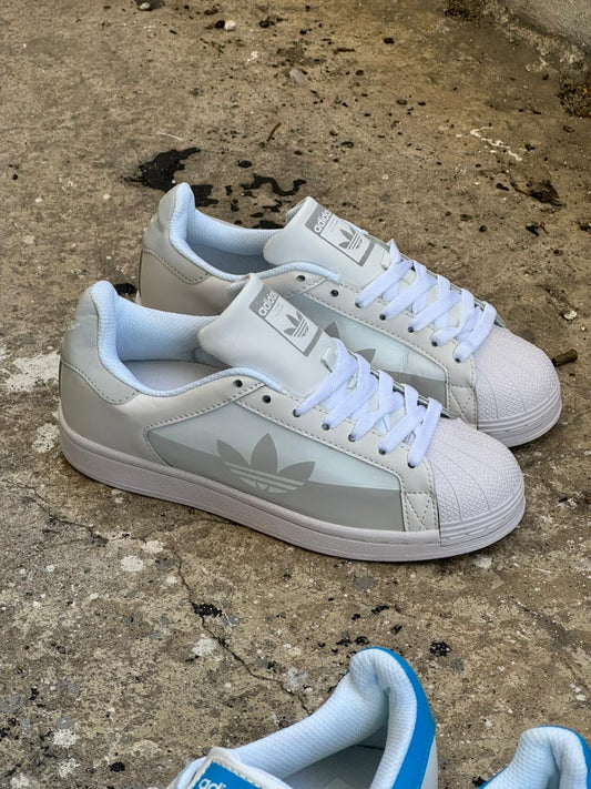 ADIDAS SUPER STAR BLANCO GRIS