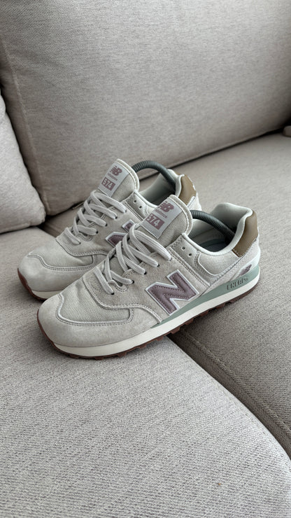 NEW BALANCE 574 GRIS ROSA