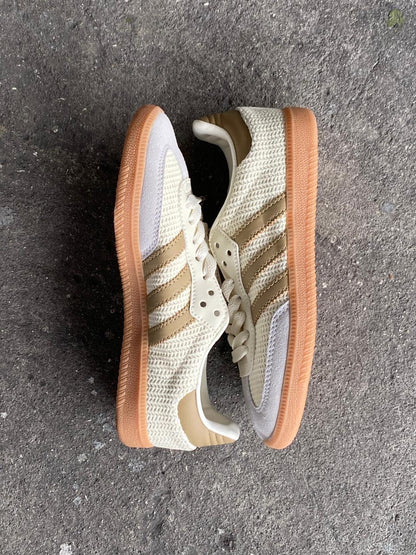 ADIDAS SAMBA BLANCO BEIGE TELA