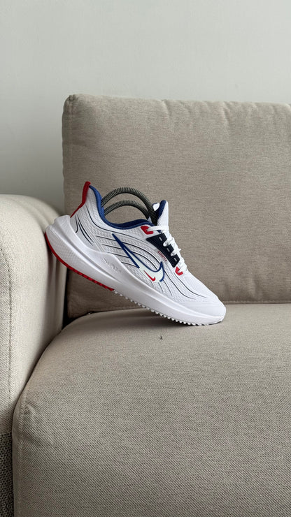 NIKE DOBLE CHULO BLANCO AZUL