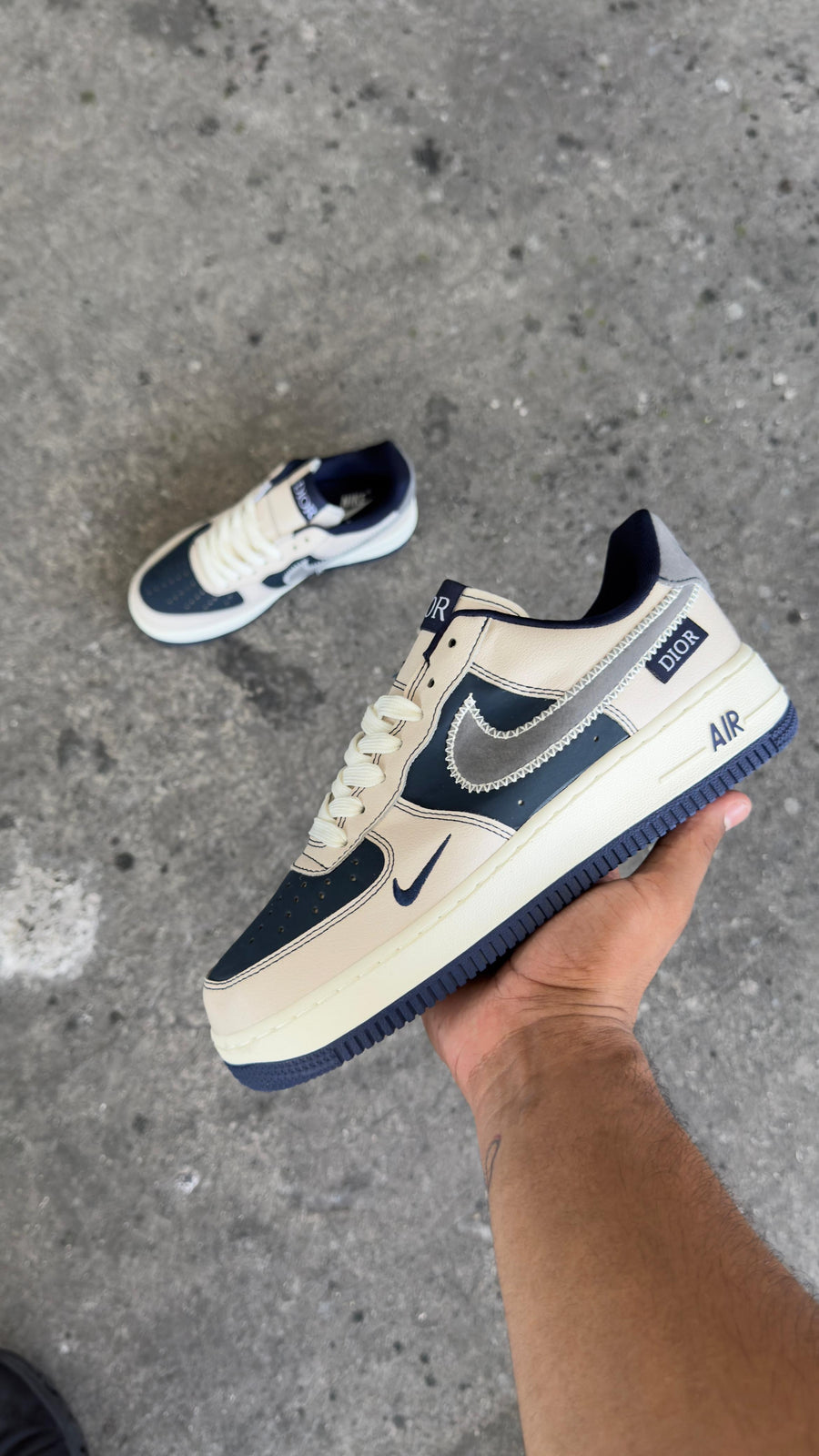AF1 DIOR BLANCO AZUL