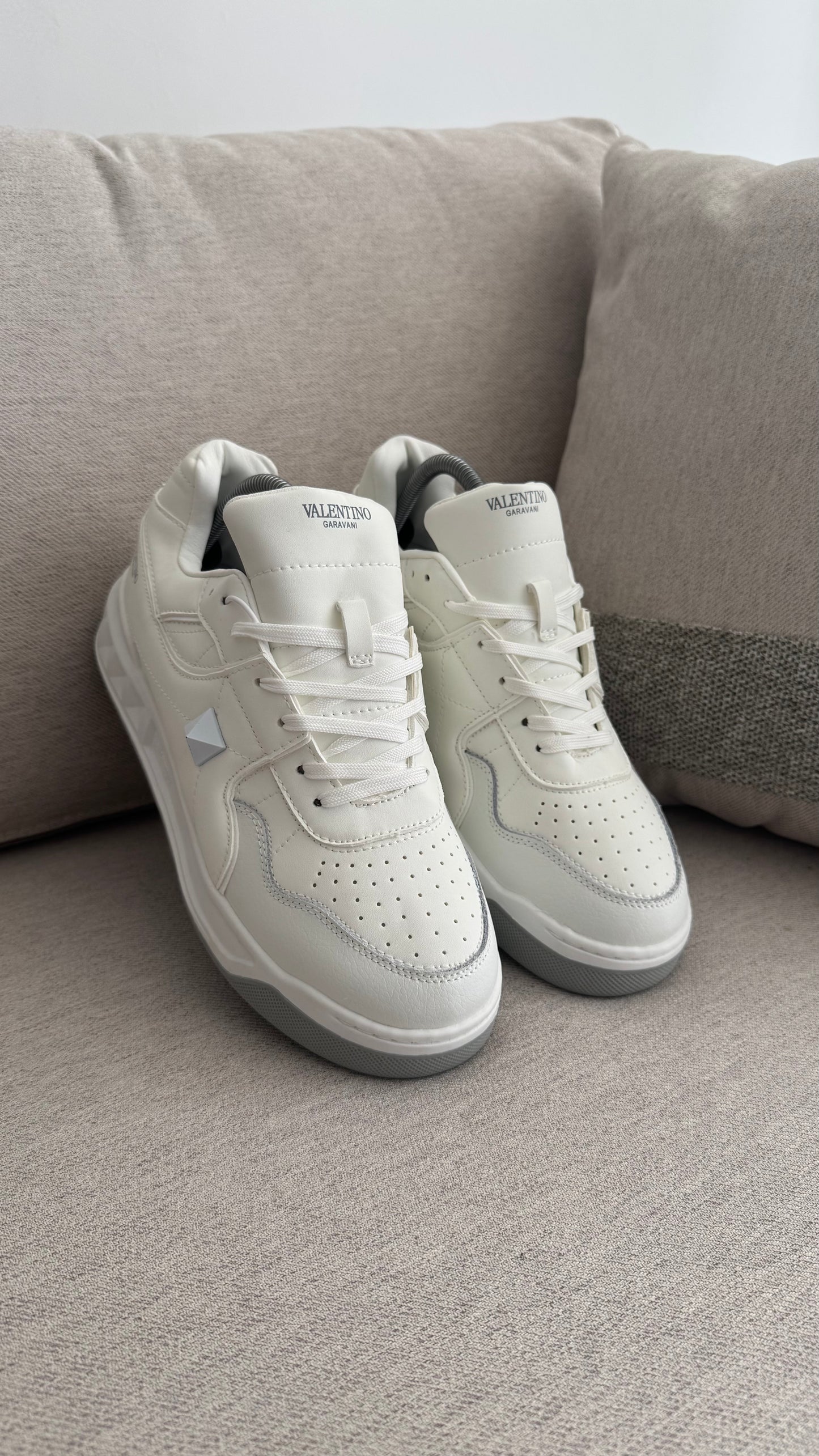 VALENTINO GARAVANI DIAMANTE BLANCO GRIS