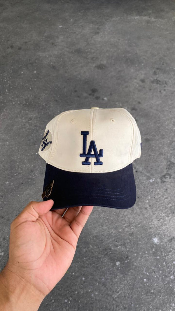 GORRA LOS ANGELES BEIGE AZUL