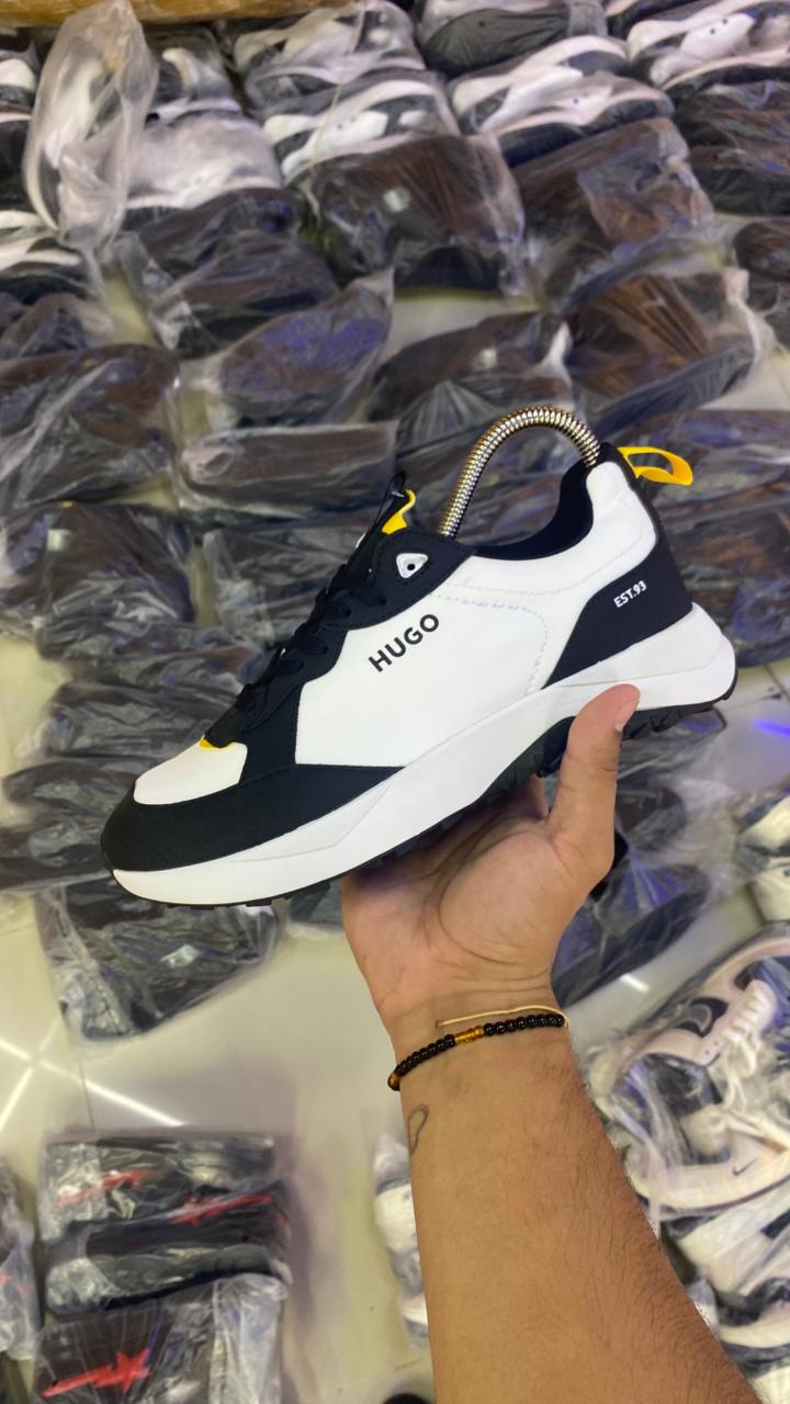 HUGO BOSS CLASICO BLANCO AMARILLO