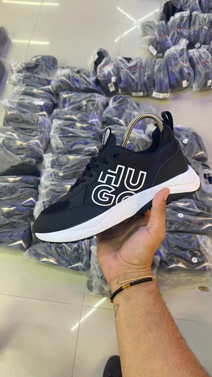 HUGO BOSS CLASICO NEGRO BLANCO LETRA