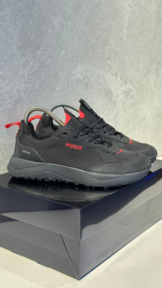 HUGO BOSS CLASICO NEGRO ROJO