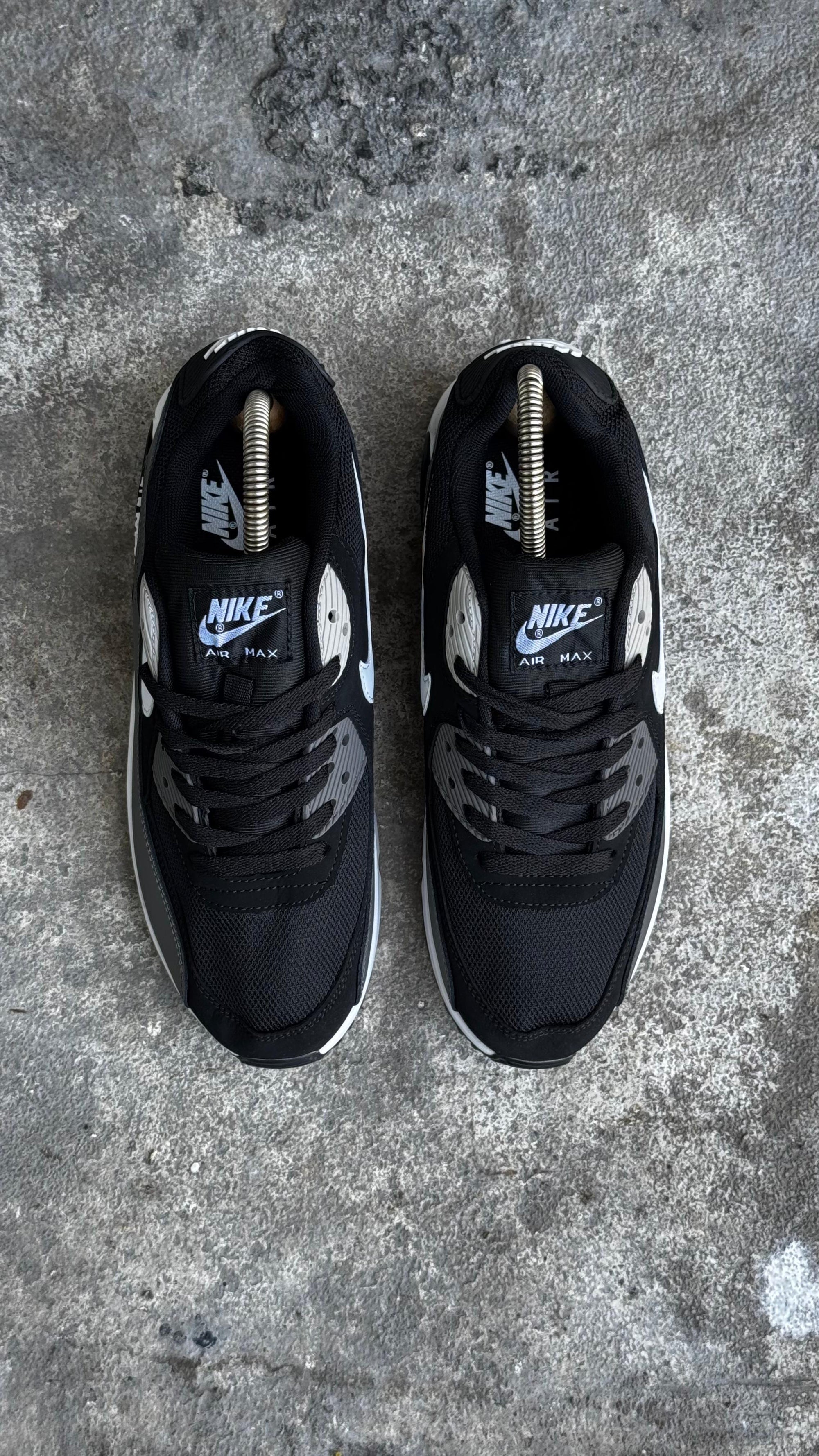 NIKE AIR MAX 90 NEGRO GRIS BLANCO