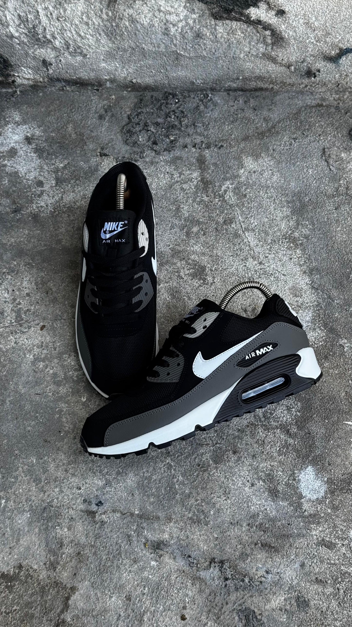 NIKE AIR MAX 90 NEGRO GRIS BLANCO