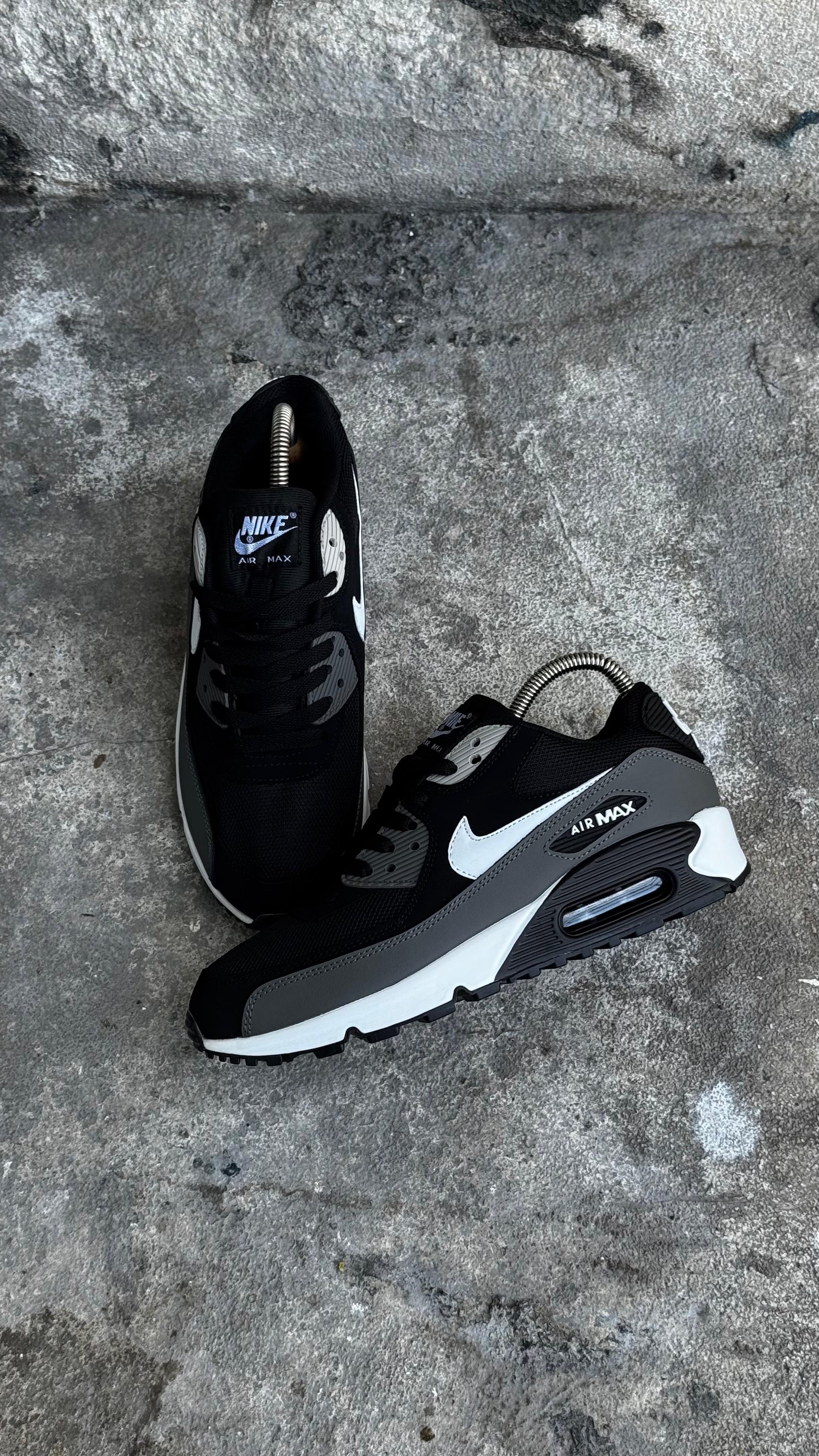 NIKE AIR MAX 90 NEGRO GRIS BLANCO
