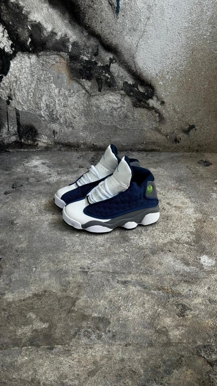 JORDAN RETRO 13 NIÑO BLANCO AZUL TURQUIS