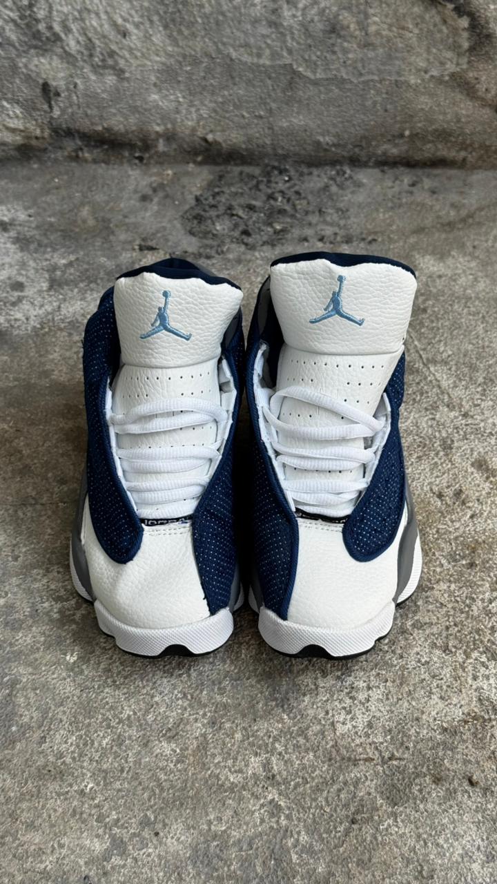 JORDAN RETRO 13 NIÑO BLANCO AZUL TURQUIS