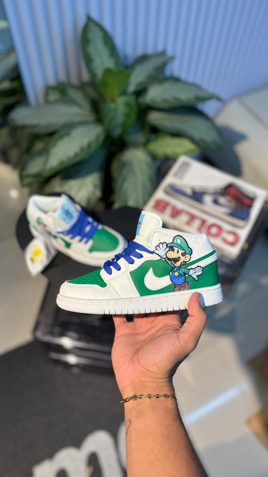 JORDAN RETRO 1 LUIGI VERDE NIÑOS