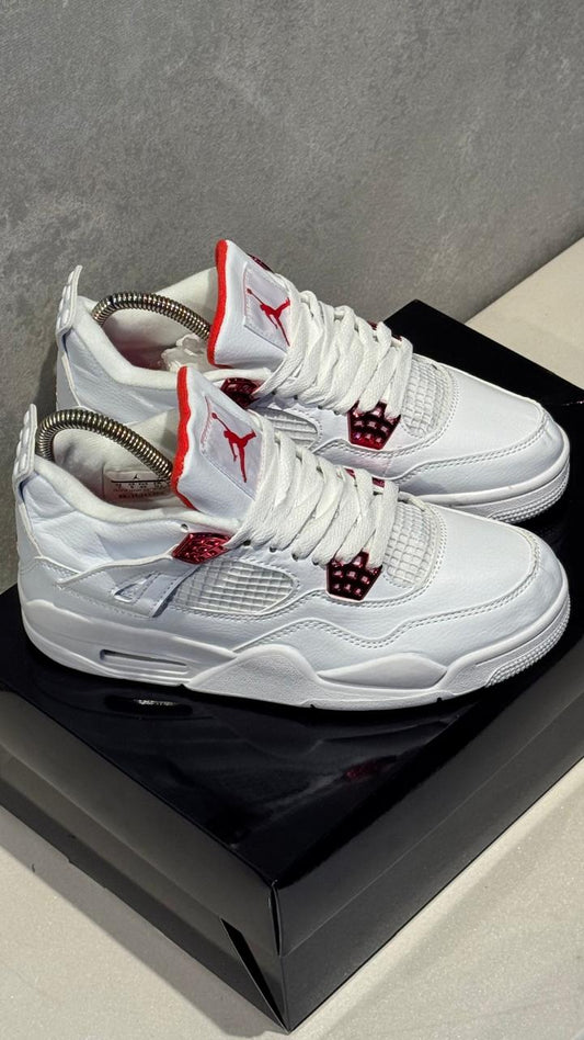 JORDAN RETRO 4 BLANCO ROJO