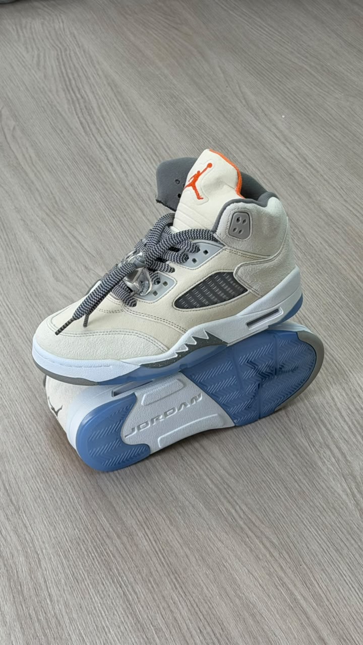 JORDAN RETRO 5 OG WHITE BLUE