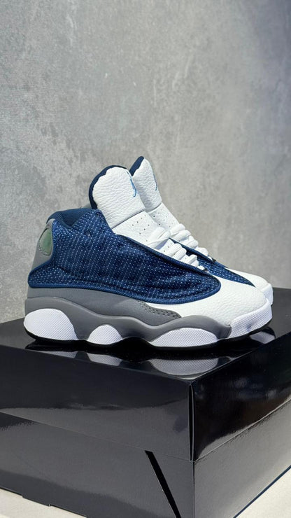JORDAN RETRO 13 NIÑO BLANCO AZUL TURQUIS