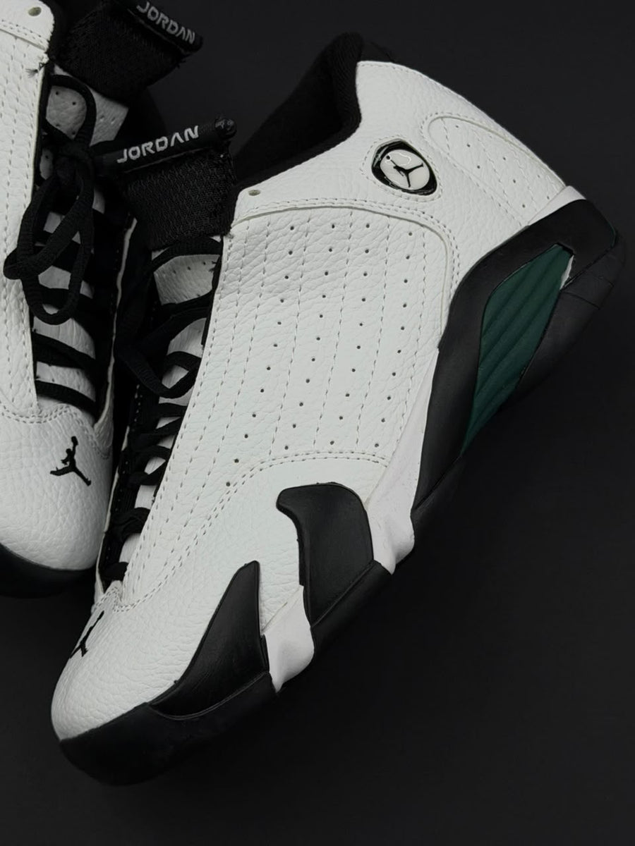 JORDAN RETRO 14 BLANCO NEGRO VERDE