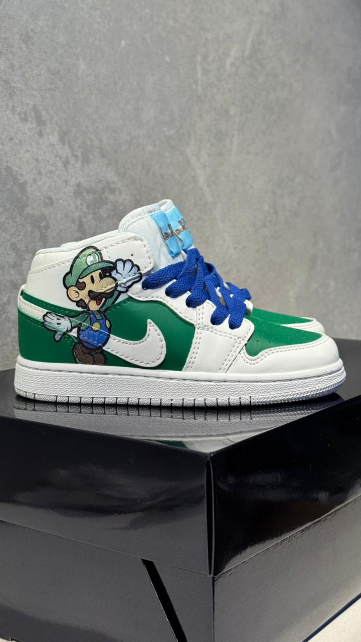 JORDAN RETRO 1 LUIGI VERDE NIÑOS