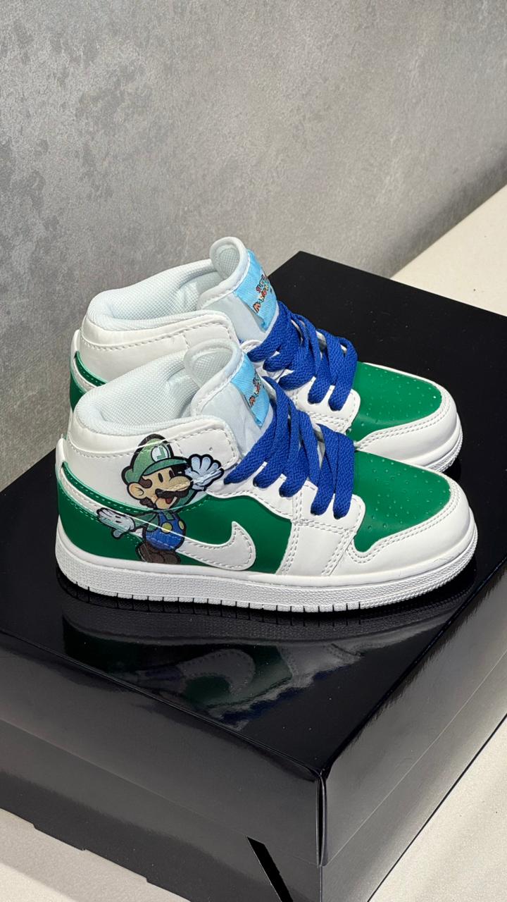 JORDAN RETRO 1 LUIGI VERDE NIÑOS