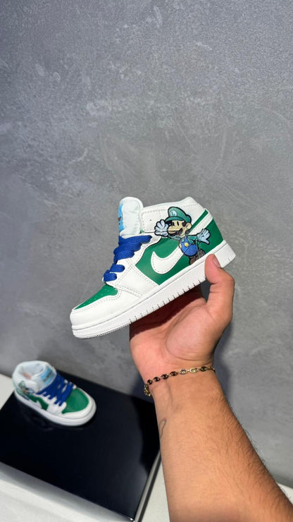 JORDAN RETRO 1 LUIGI VERDE NIÑOS