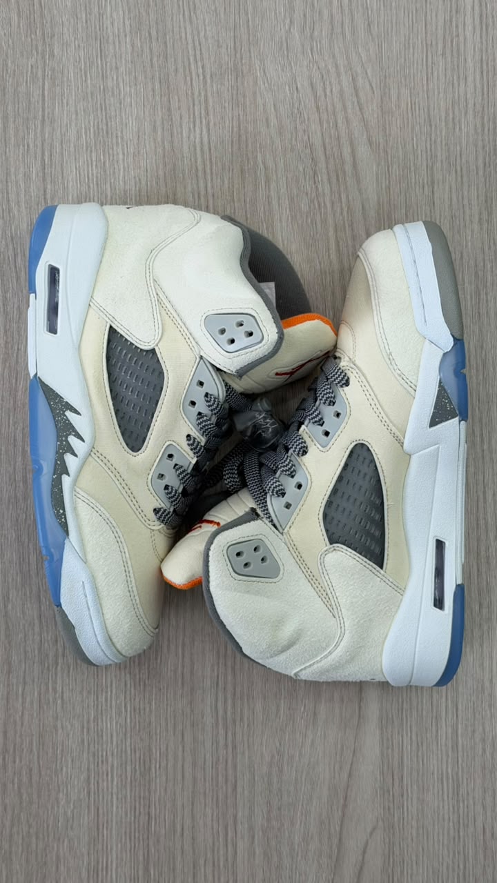 JORDAN RETRO 5 OG WHITE BLUE