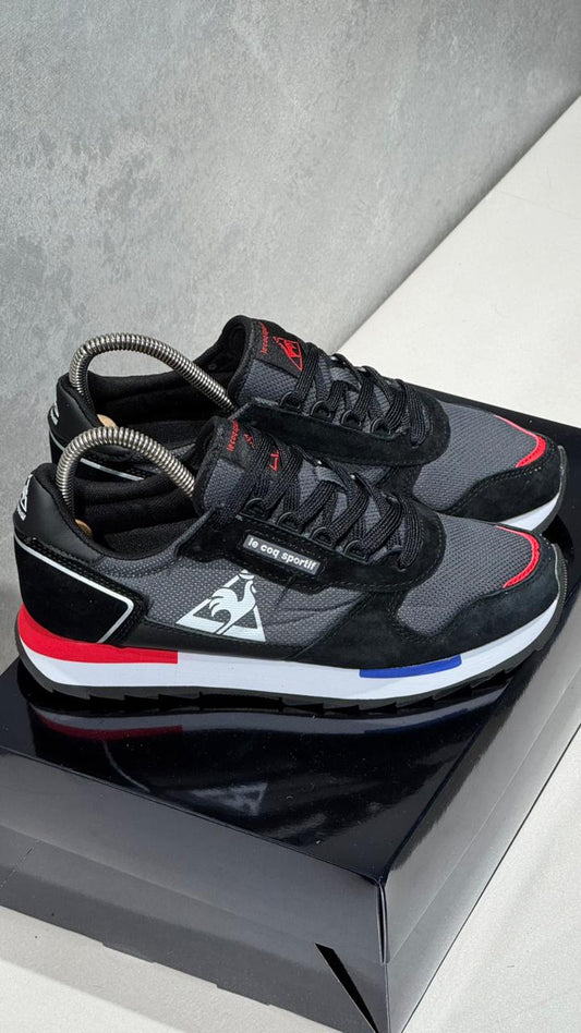 LECOP TENIS NEGRO BLANCO ROJO