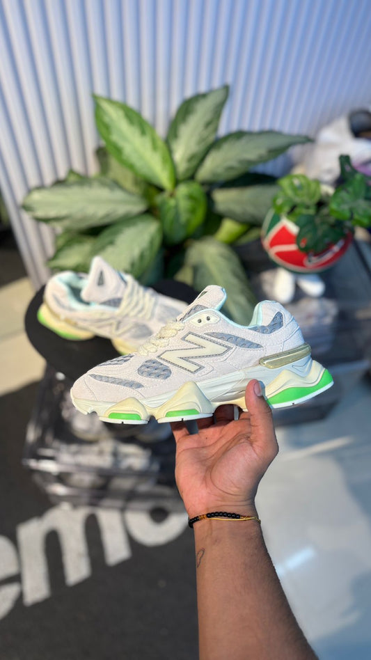 NEW BALANCE 9060 GRIS PRINT VERDE