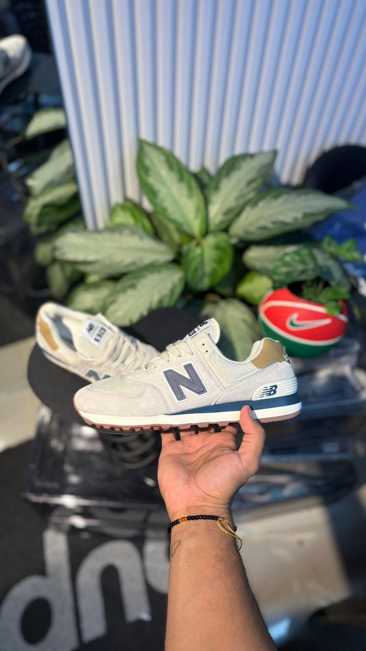 NEW BALANCE 574 GRIS AZUL TURQUIS