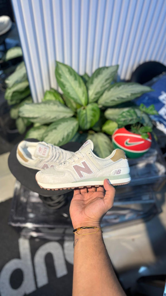 NEW BALANCE 574 GRIS ROSA