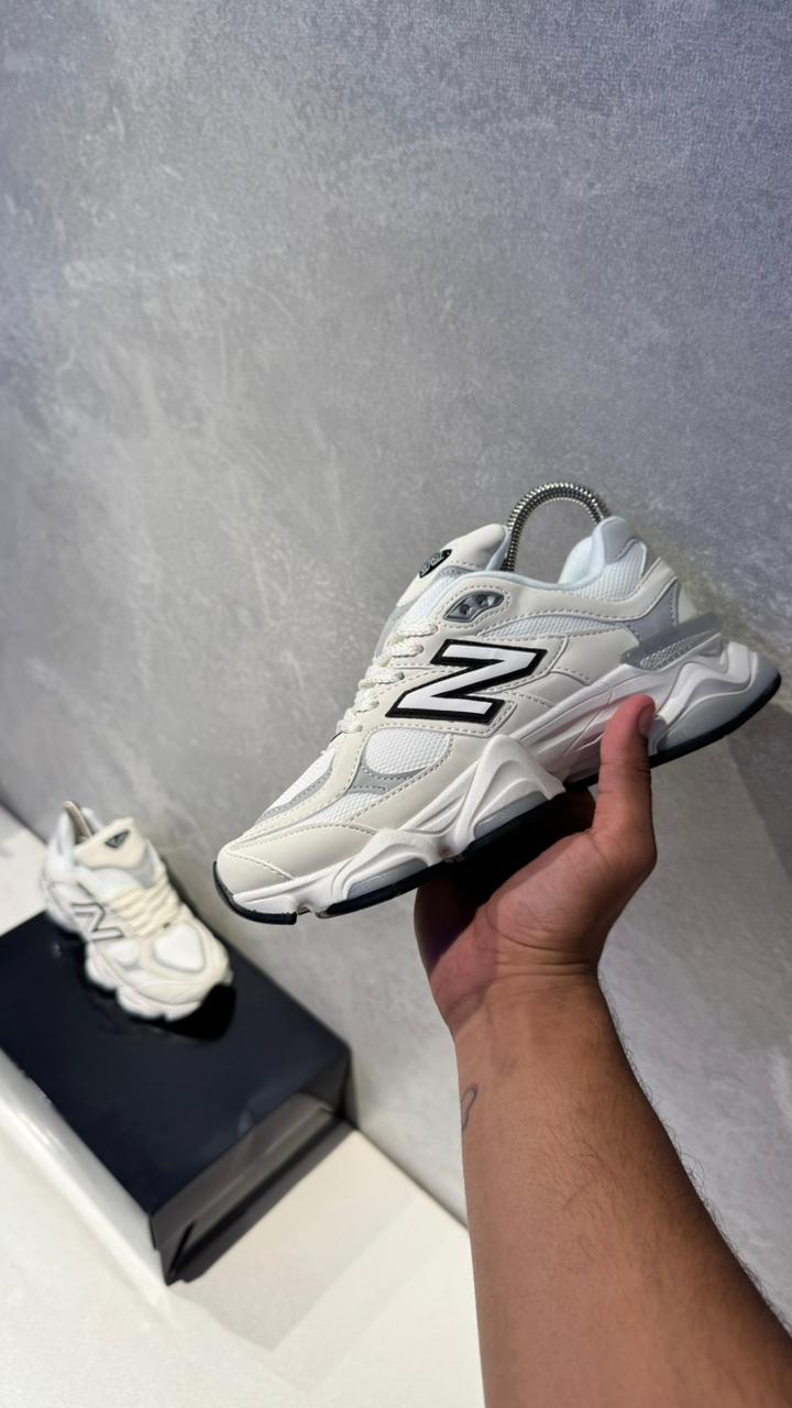 NEW 9060 BLANCO GRIS NEGRO