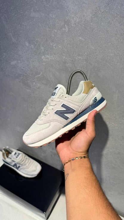 NEW BALANCE 574 GRIS AZUL TURQUIS