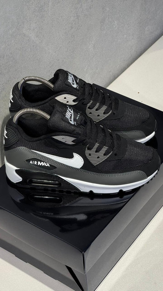 NIKE AIR MAX 90 NEGRO GRIS BLANCO