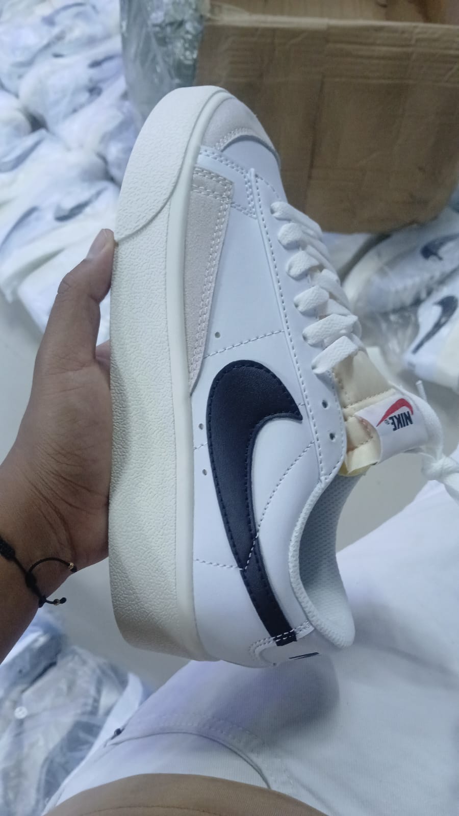 NIKE BLAZZER LOW PLATAFORMA BLANCO NEGRO