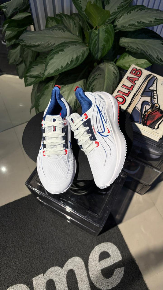 NIKE DOBLE CHULO BLANCO AZUL