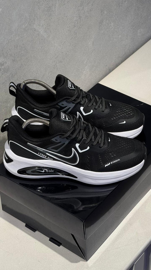 NIKE FREE RUN NEGRO BLANCO PROMO