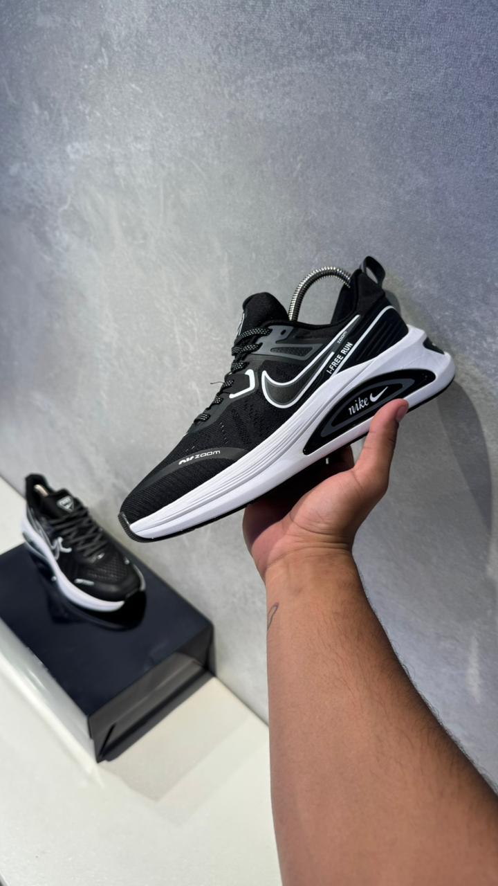 NIKE FREE RUN NEGRO BLANCO
