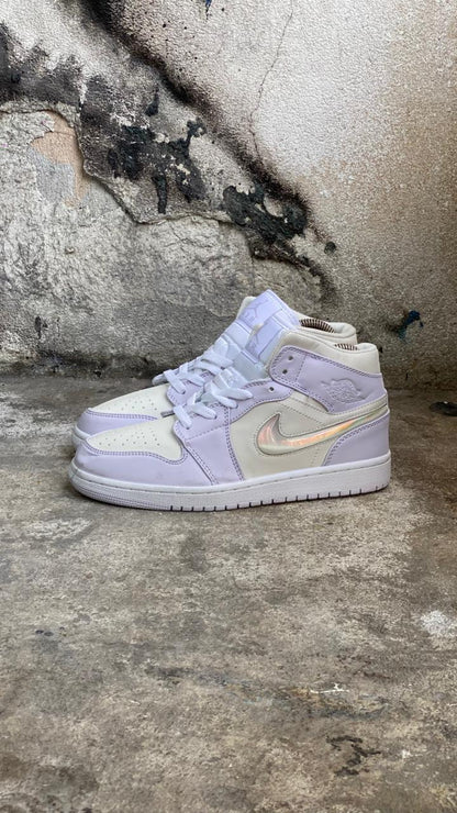 NIKE JORDAN RETRO 1 BLANCO MORADO PROMO MASTER