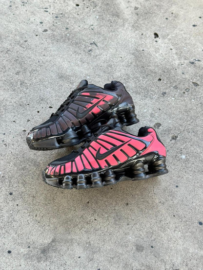 NIKE SHOX NEGRO ROJO