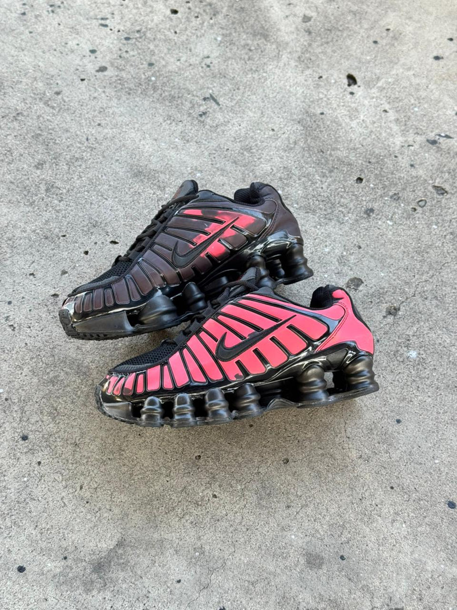 NIKE SHOX NEGRO ROJO