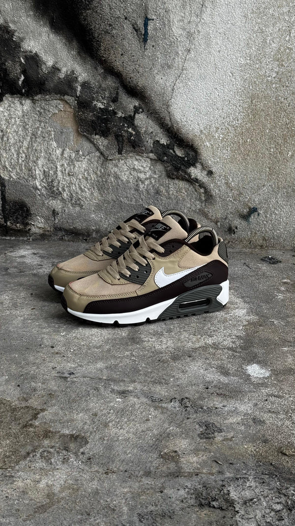 NIKE AIR MAX 90 BEIGE CAFE BLANCO
