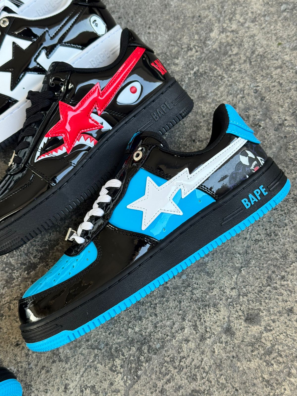 NIKE BAPE NEGRO AZUL